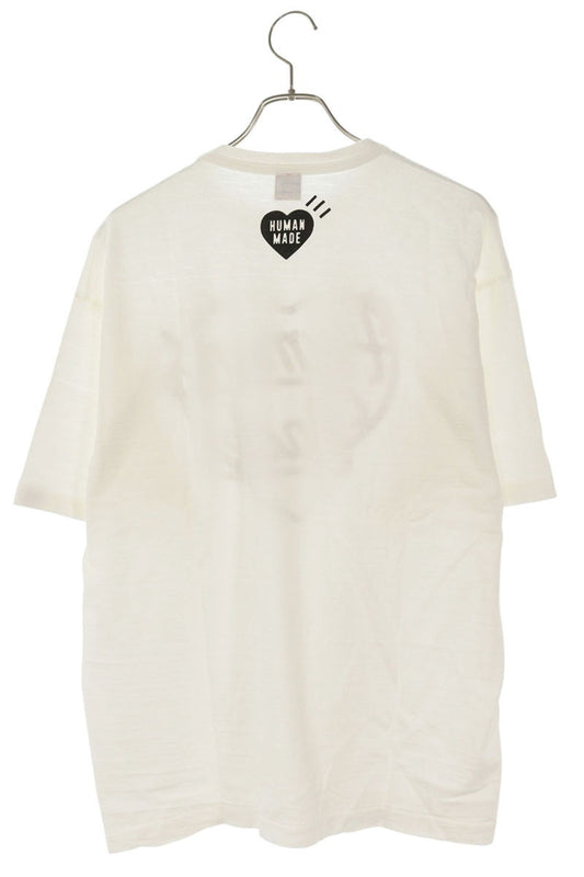 HUMAN MADE HM25TE001 Heart Logo Print Tee White Size XXL