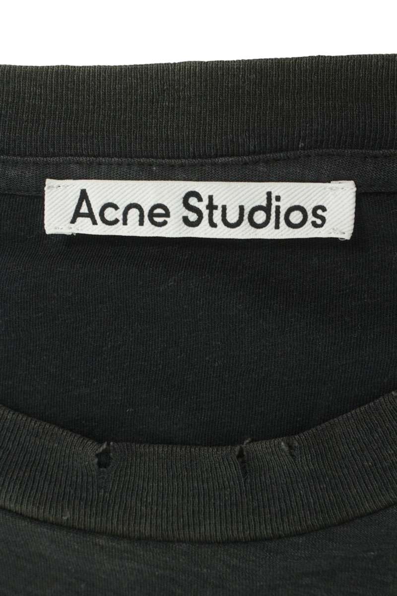 ACNE STUDIOS Logo Print Relaxed Fit Vintage Wash Tee Size L