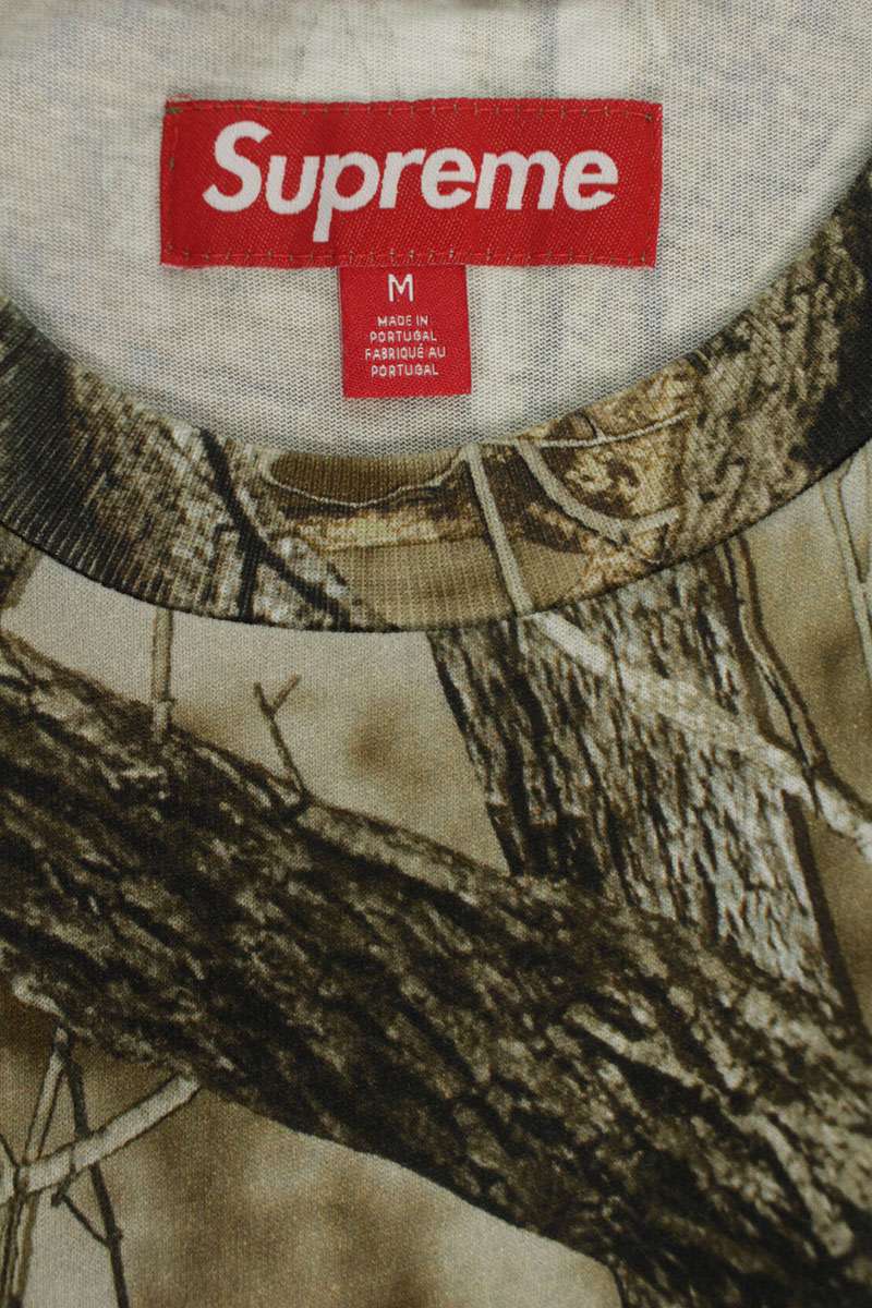SUPREME 24AW Small Box Tee Camo Green Size M