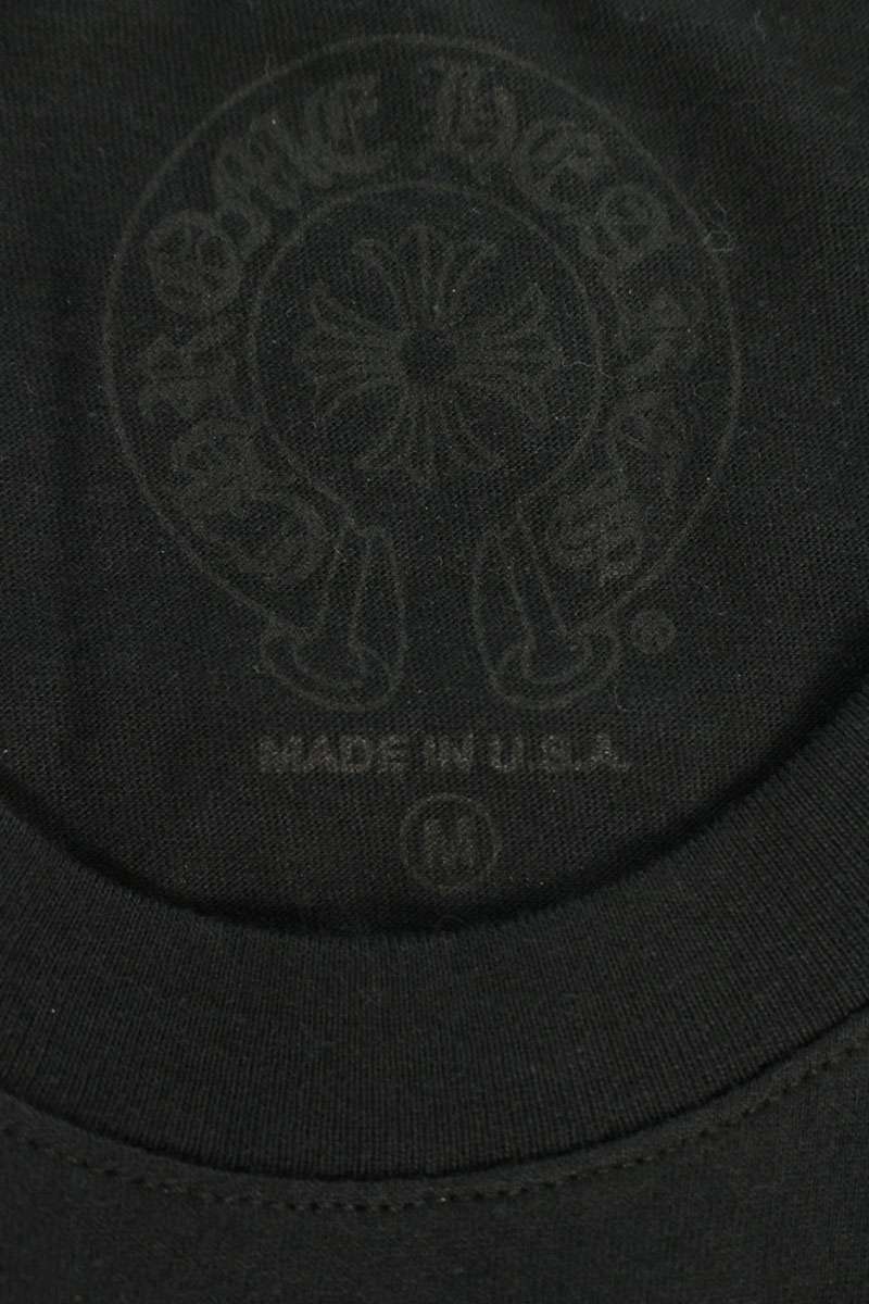 Chrome Hearts Back Horseshoe Print Tee Black/Yellow Size M