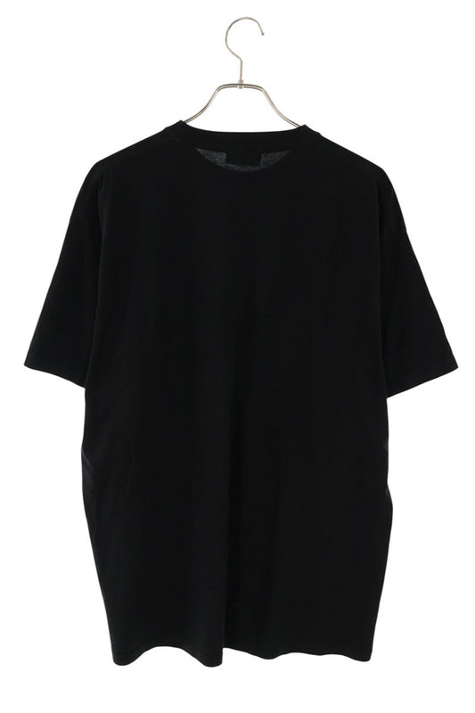 BALENCIAGA Mini Logo Print T-Shirt Black Size M