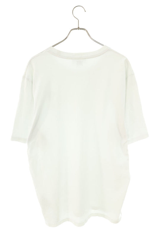 AMI White Heart Logo Embroidery T-Shirt Size L