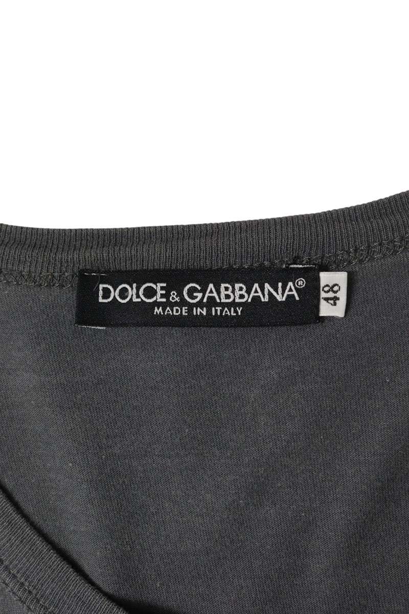 DOLCE & GABBANA Gray Character Print T-Shirt Size M