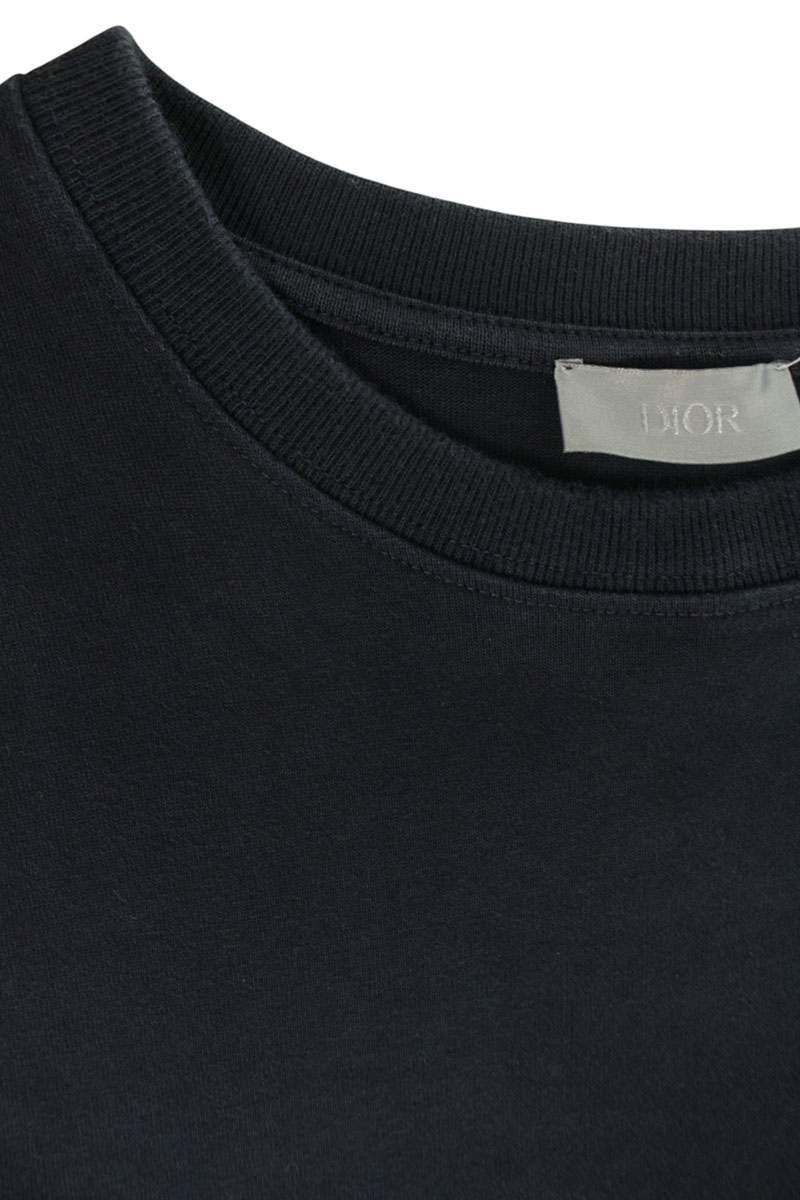 DIOR CD Icon Cotton T-Shirt Navy Size S