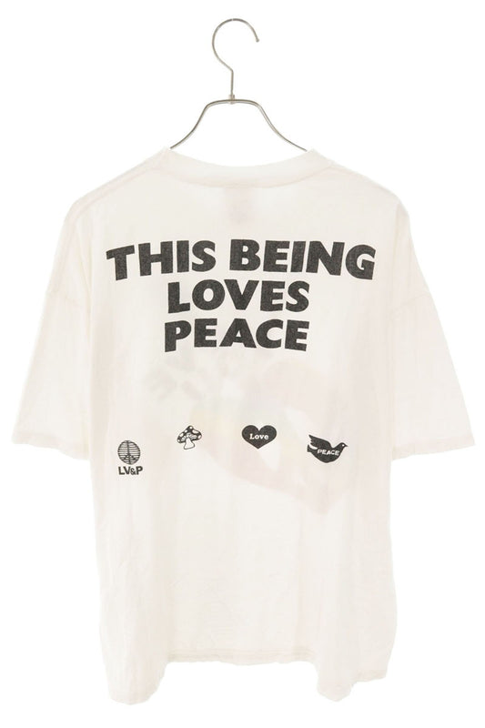READYMADE "LOVE YOU" Print Tee White Cotton Size XL