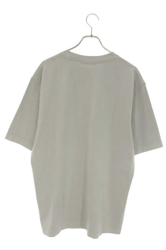 JACQUEMUS Logo Embroidered Cotton T-Shirt L Gray Size L