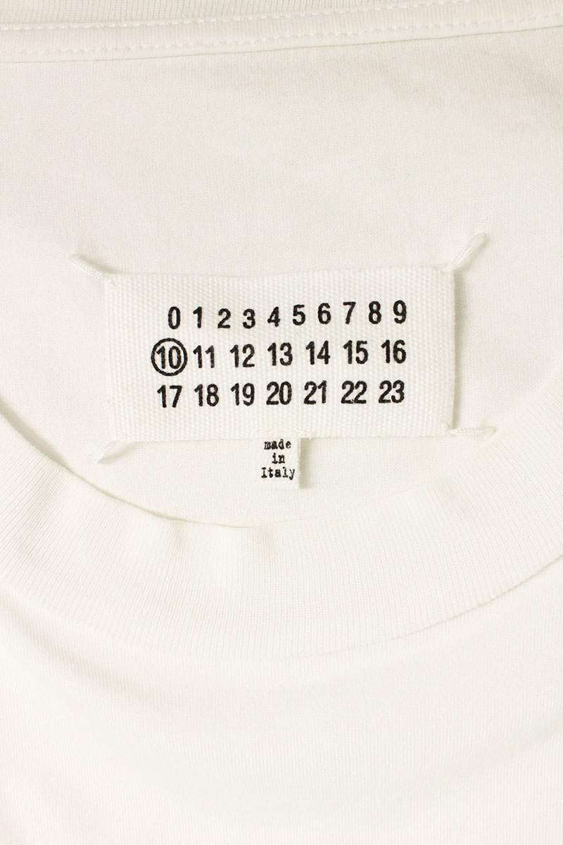 Maison Margiela Calendar Logo Print Tee White Size XS