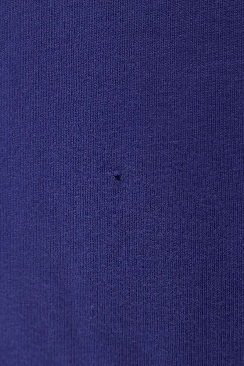 BALENCIAGA Tape Logo Print Cotton Tee Blue Size XS
