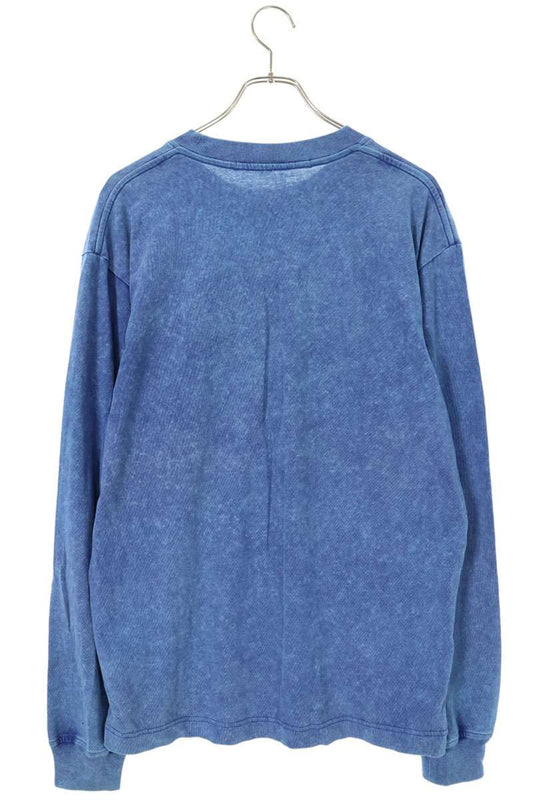 ALEXANDER WANG Tie-Dye Logo Print T-Shirt Blue Size S
