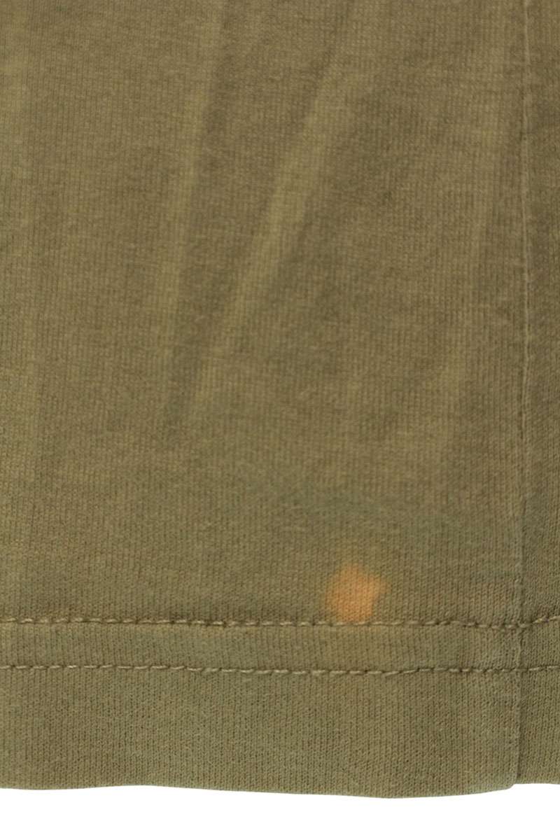 Burberry Logo Print T-Shirt Khaki Cotton Size XL