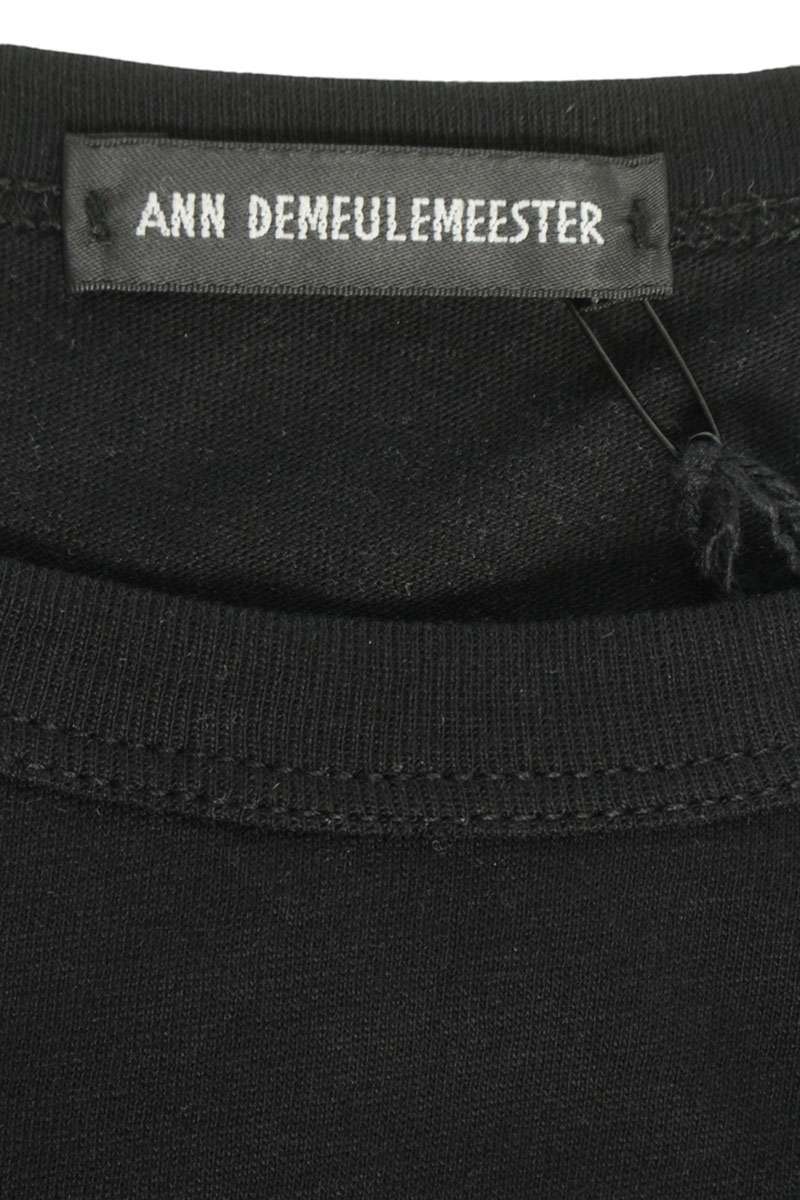 ANN DEMEULEMEESTER SS26 Black Message Print Tee Size M