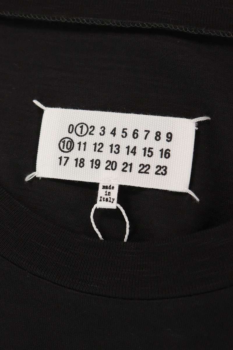 Maison Margiela SS26 Calendar Logo Cotton Black Tee Size S