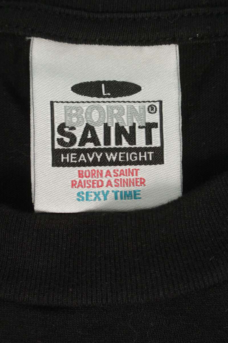 SAINT MICHAEL x BORN X RAISED 24SS Logo Print Tee Size L