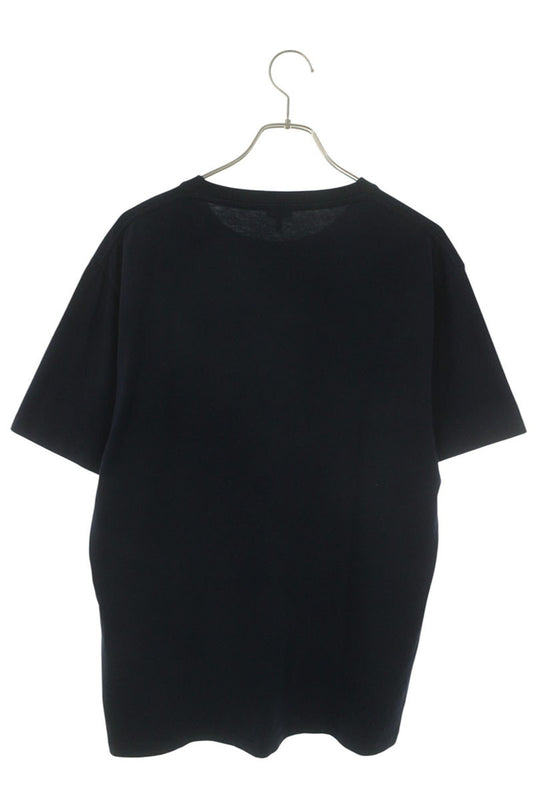 LOEWE Anagram Embroidered Cotton T-Shirt Navy Size L