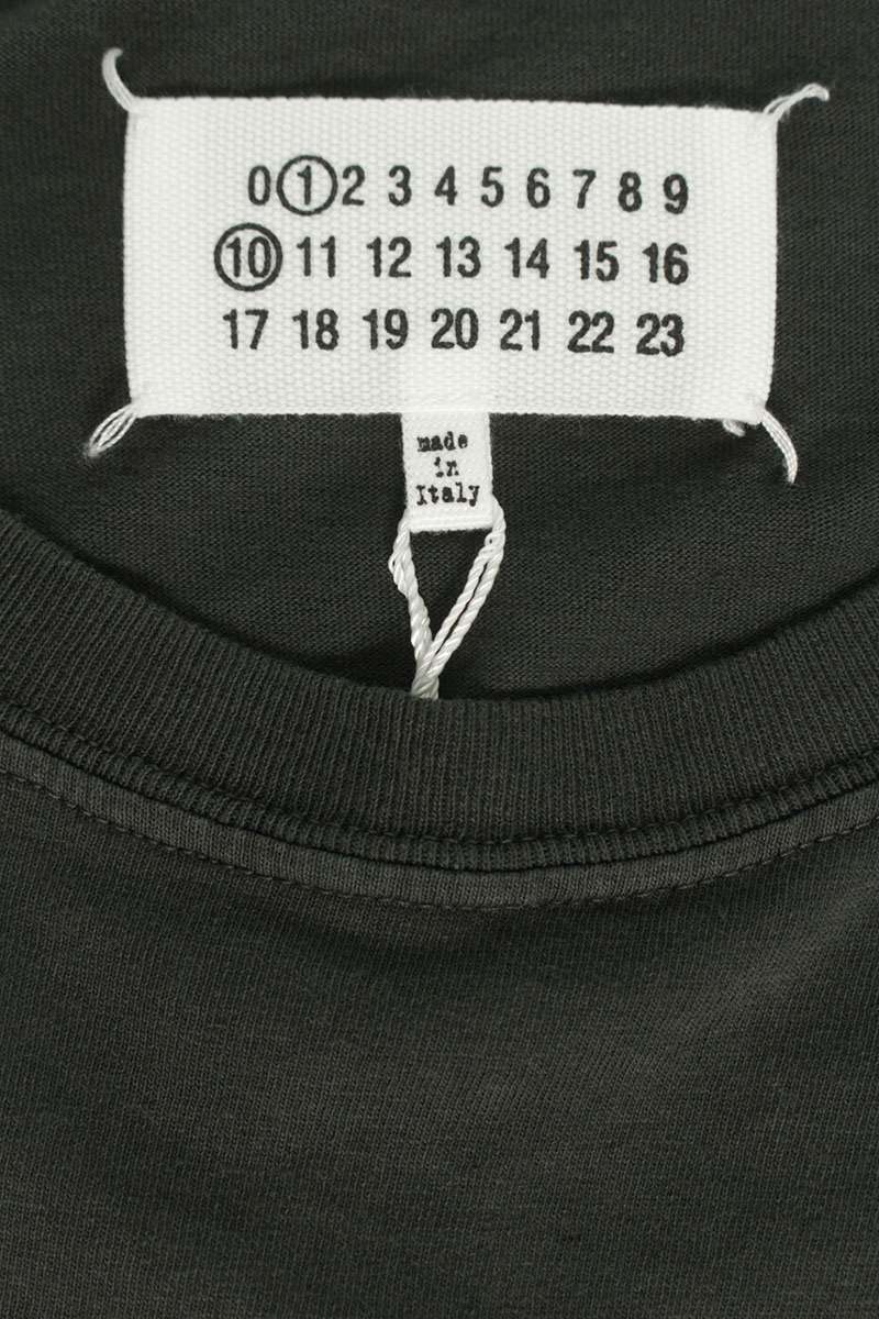 Maison Margiela Stamp Logo Print T-Shirt Black Size S