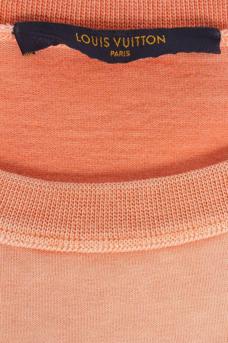 LOUISVUITTON 18SS Reflective Logo T-Shirt Orange Size M