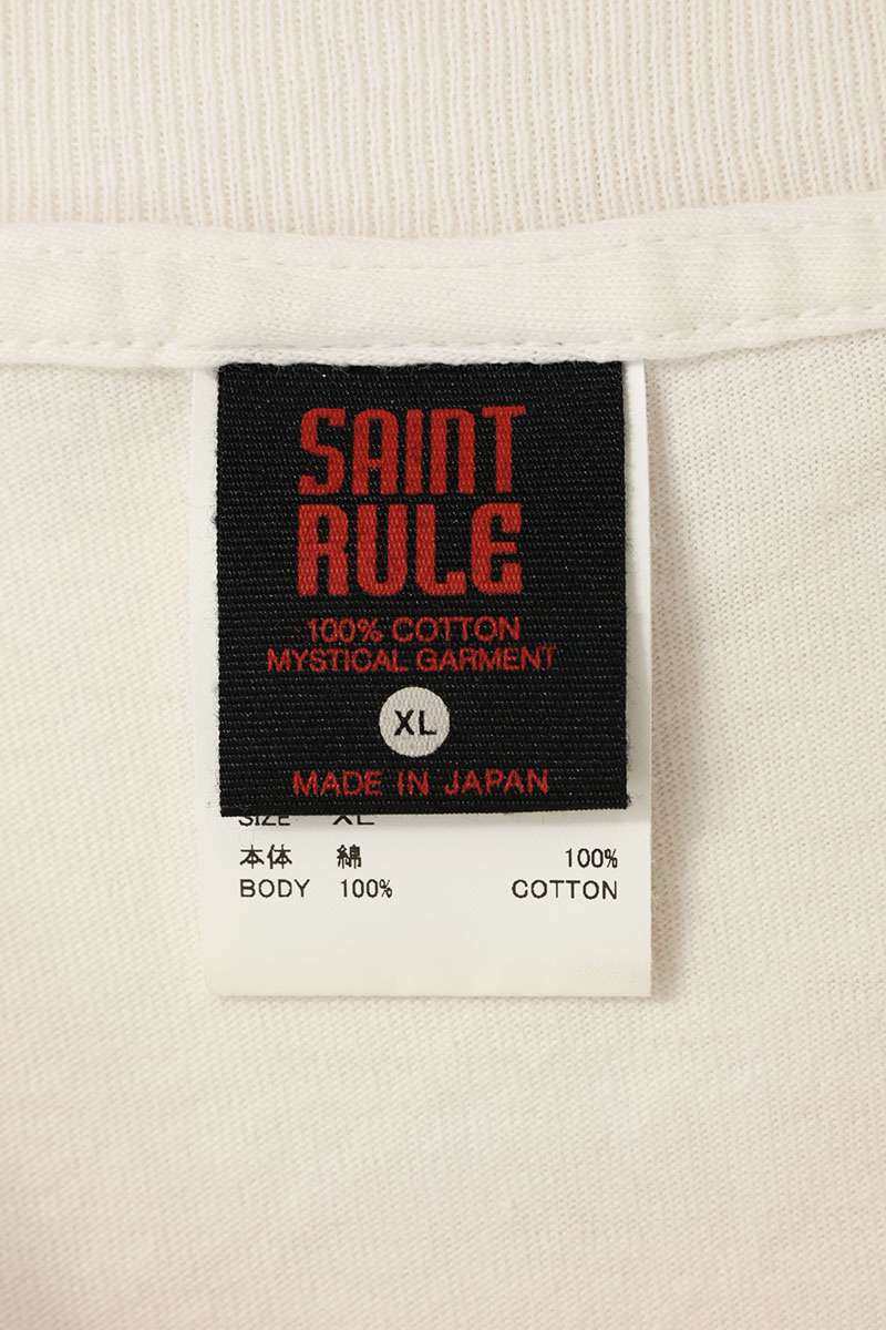 SAINT MICHAEL 25SS White Cotton Character Print Size XL
