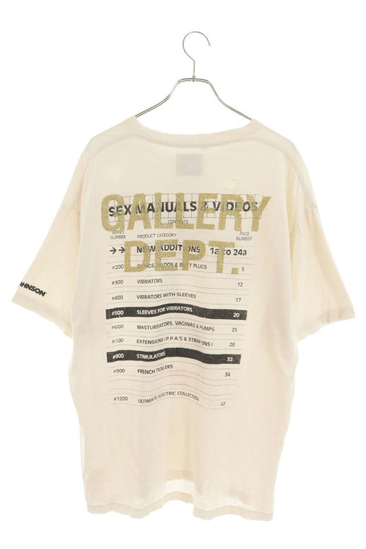 GALLERY DEPT Distressed Print T-Shirt White Size L