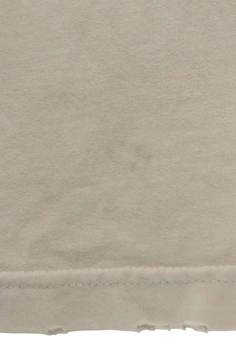 GALLERY DEPT Distressed Print T-Shirt White Size L