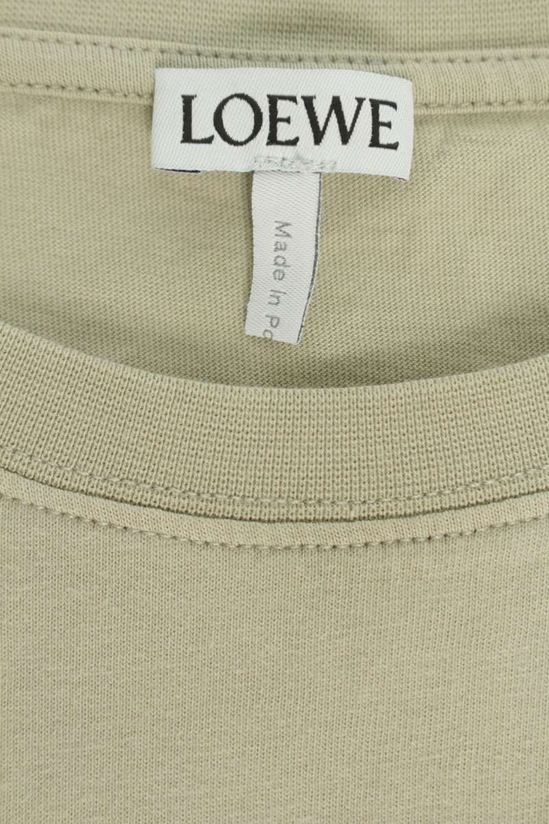 LOEWE Anagram Embroidered T-Shirt Green Size L