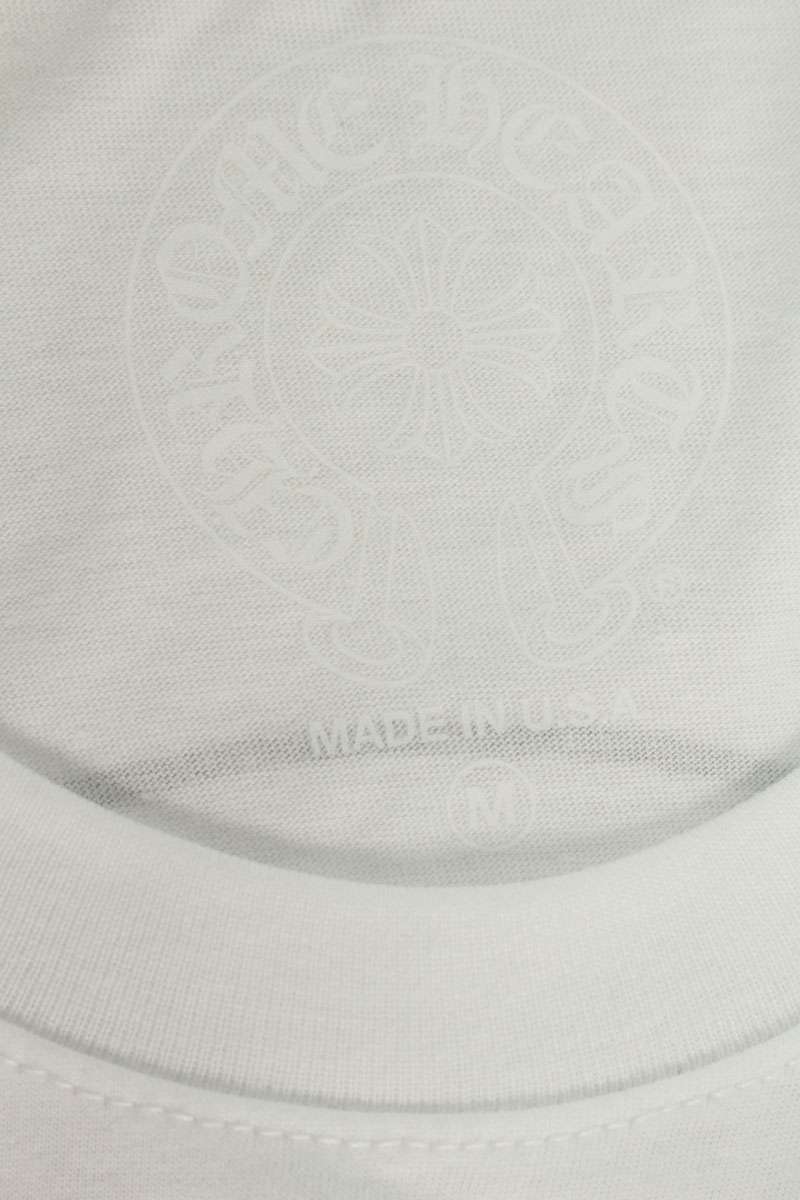 Chrome Hearts Back Horseshoe Print T-Shirt White Size M