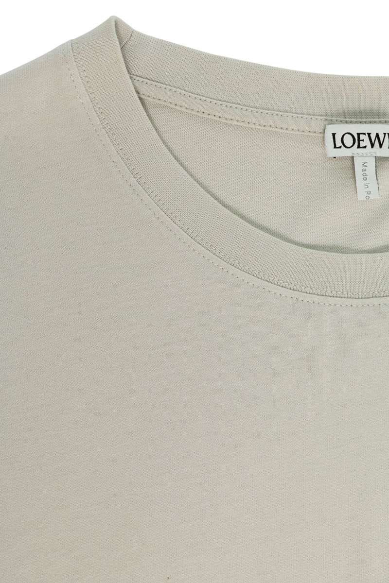 LOEWE Anagram Embroidered Relaxed Fit T-Shirt Gray Size XS