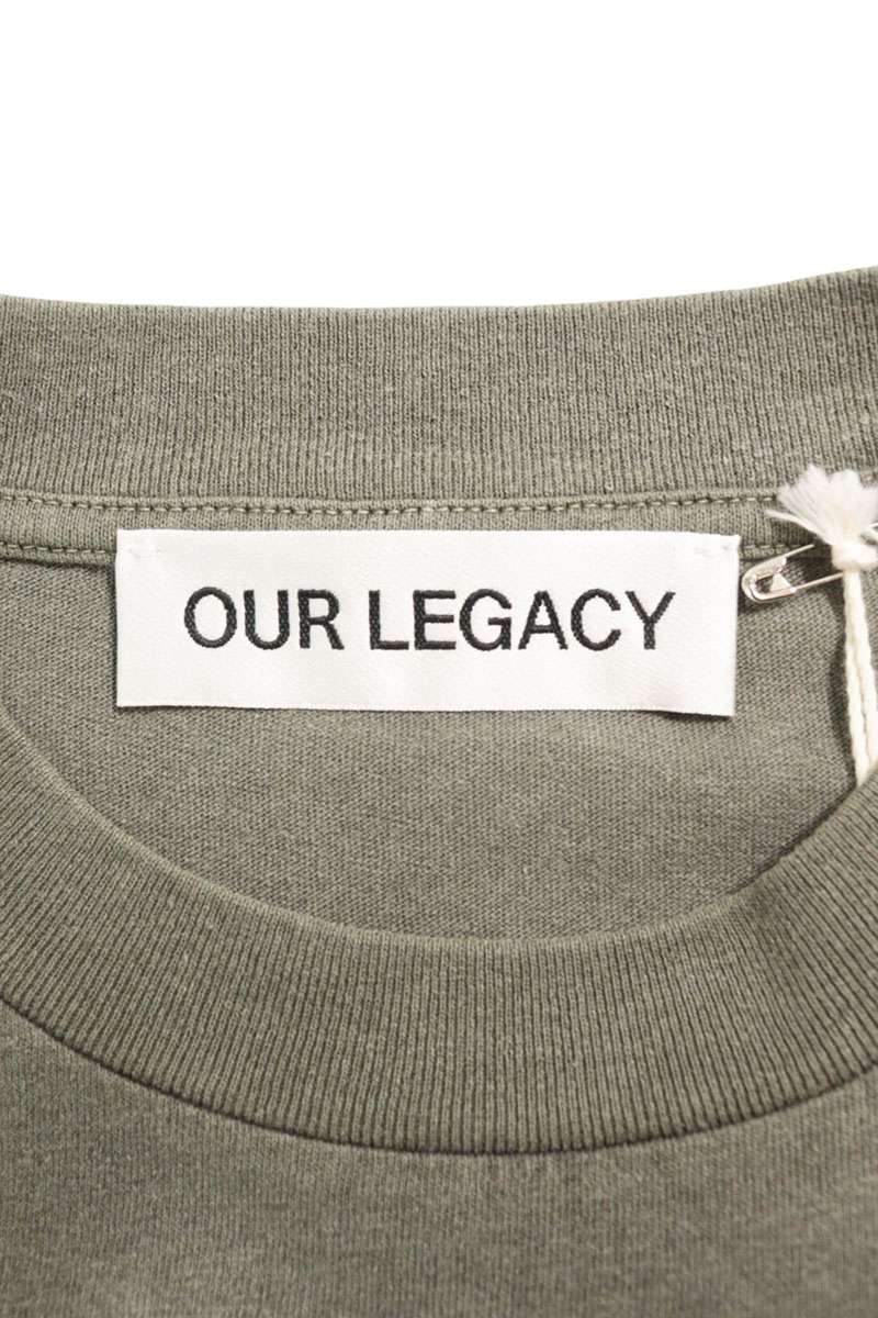 OUR LEGACY Khaki Boxy Fit T-Shirt Size 44