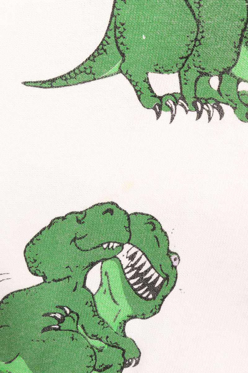VINTAGE Dinosaur All-Over Print T-Shirt Multi Size L