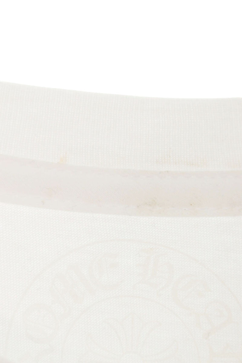 Chrome Hearts Neck Logo Print T-shirt White Size M