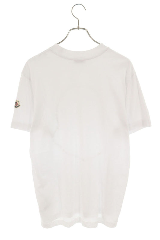 MONCLER 22SS Front Logo Cotton T-Shirt White Size S