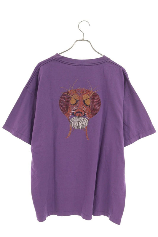 SAINT MICHAEL 21SS Smiley Bug Print T-Shirt Purple Size XL