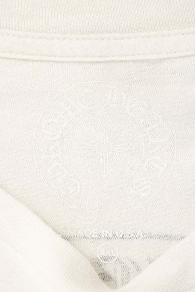 Chrome Hearts White Tokyo Exclusive Scroll Label Size XXL