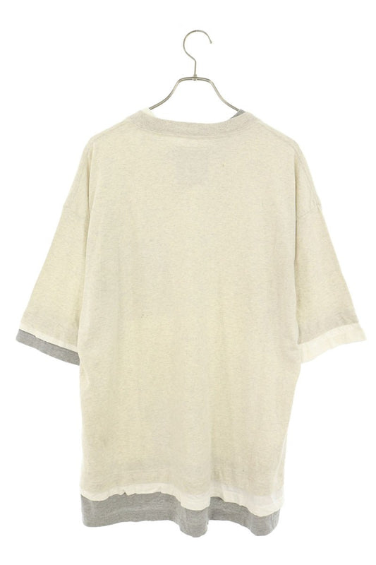MIHARAYASUHIRO Gray Distressed Triple Layered Tee Size 46