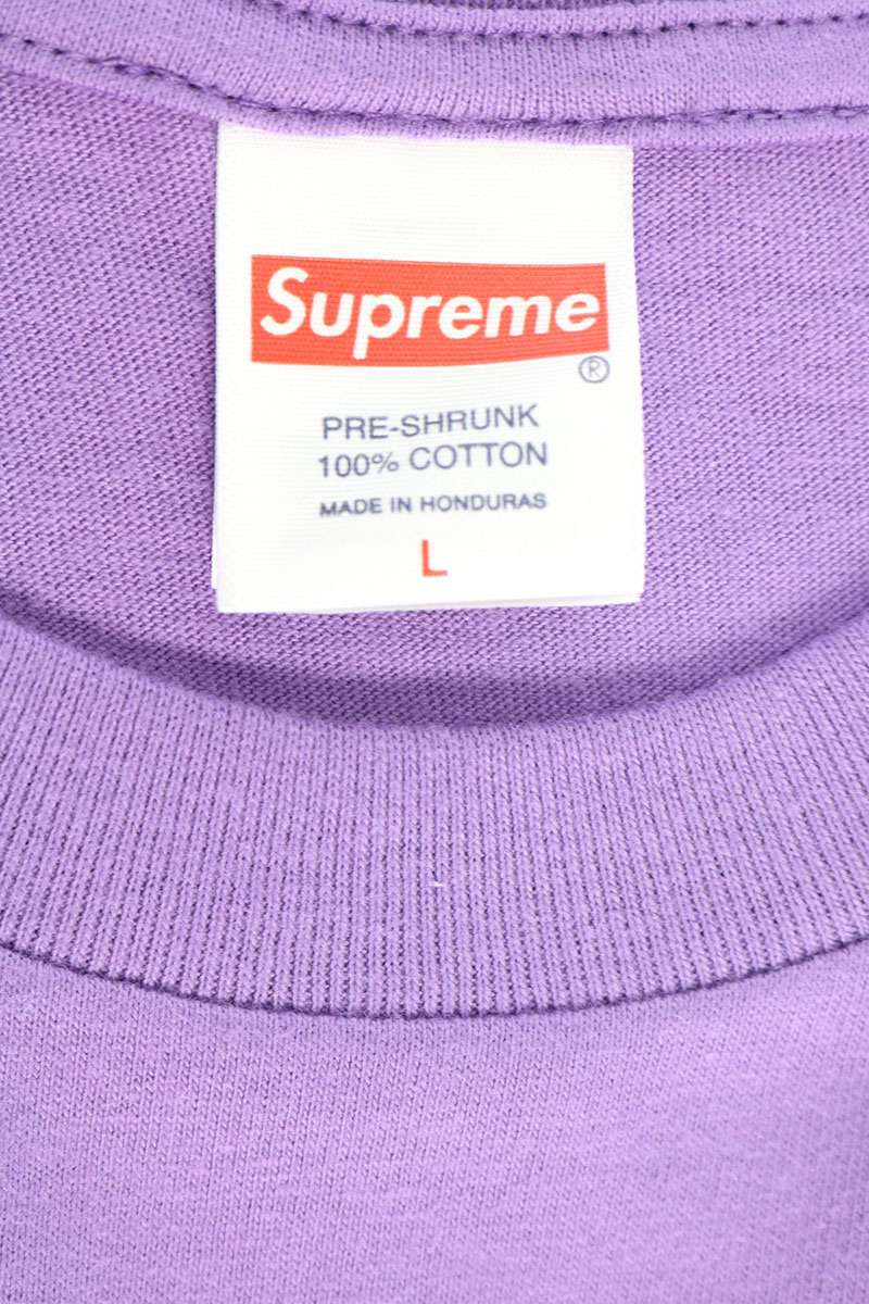 SUPREME 26SS Aretha Tee Photo Print Cotton Purple Size L
