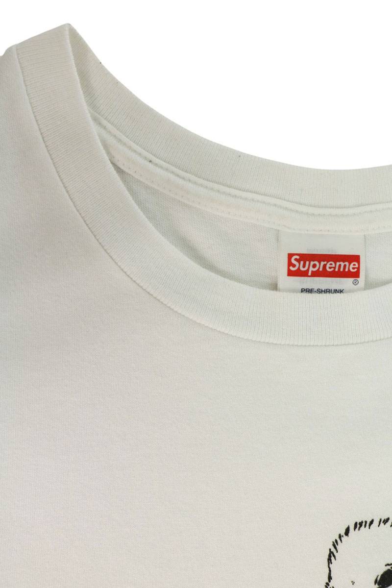 SUPREME Duck Front Print Cotton T-Shirt White Size M
