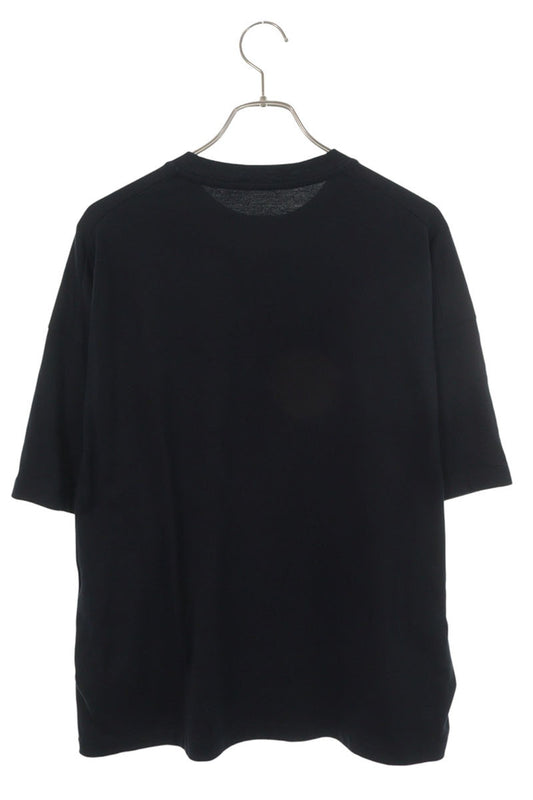 JILSANDER 26SS Logo Print Cotton T-Shirt Navy/Black Size L