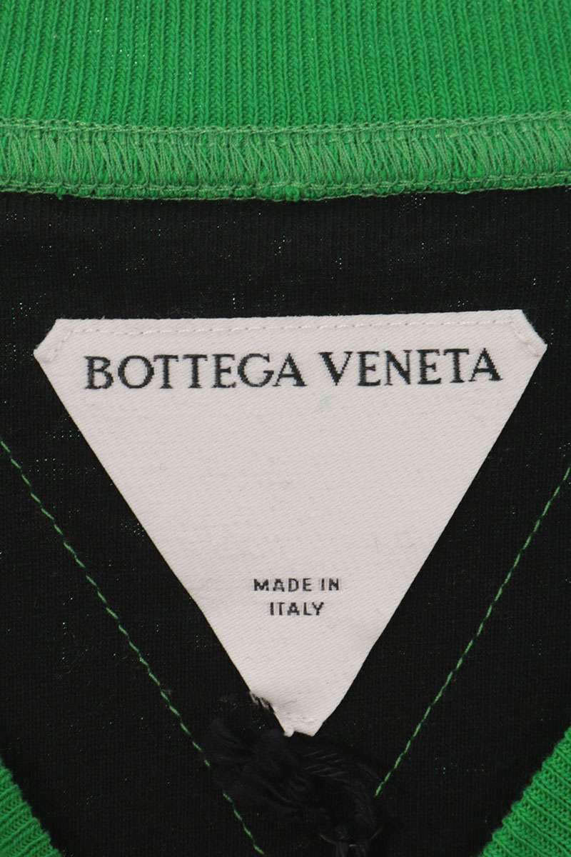 BOTTEGA VENETA Crewneck Layered Cotton T-Shirt Green Size M