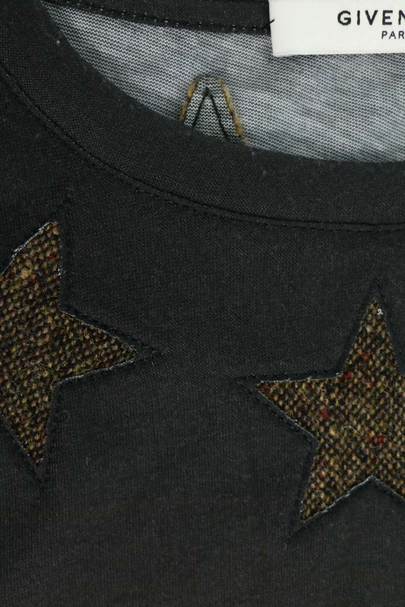 GIVENCHY 12AW Star Embroidered T-Shirt Black Size XS