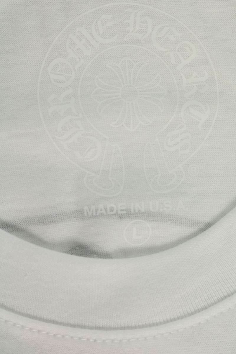 Chrome Hearts CH T-SHRT Back Horseshoe T-Shirt White Size L