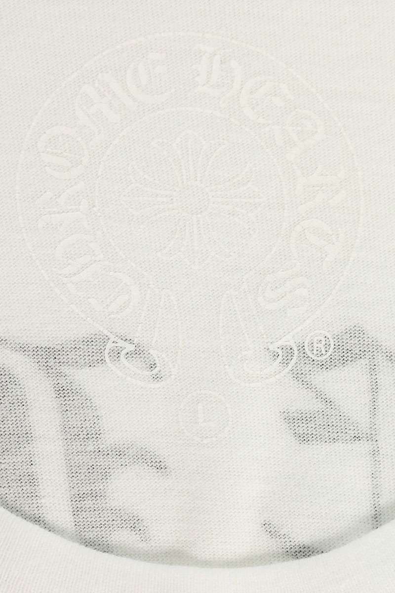 Chrome Hearts Back Logo Print T-Shirt White/Black Size L