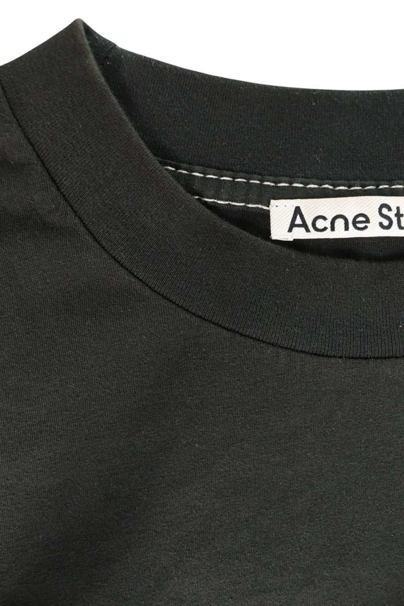 ACNE STUDIOS Logo Embroidered T-Shirt Black Size M