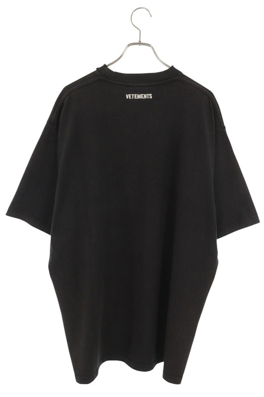 VETEMENTS MH17TP14 Artist Photo Print T-Shirt Black Size XS