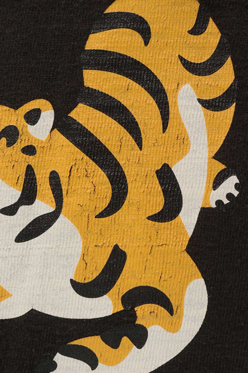 HUMAN MADE Tiger Print T-Shirt Black Size S