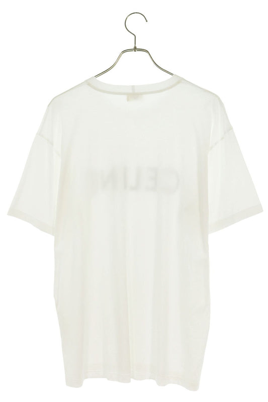CELINE Loose Fit Logo Print T-Shirt White Size S
