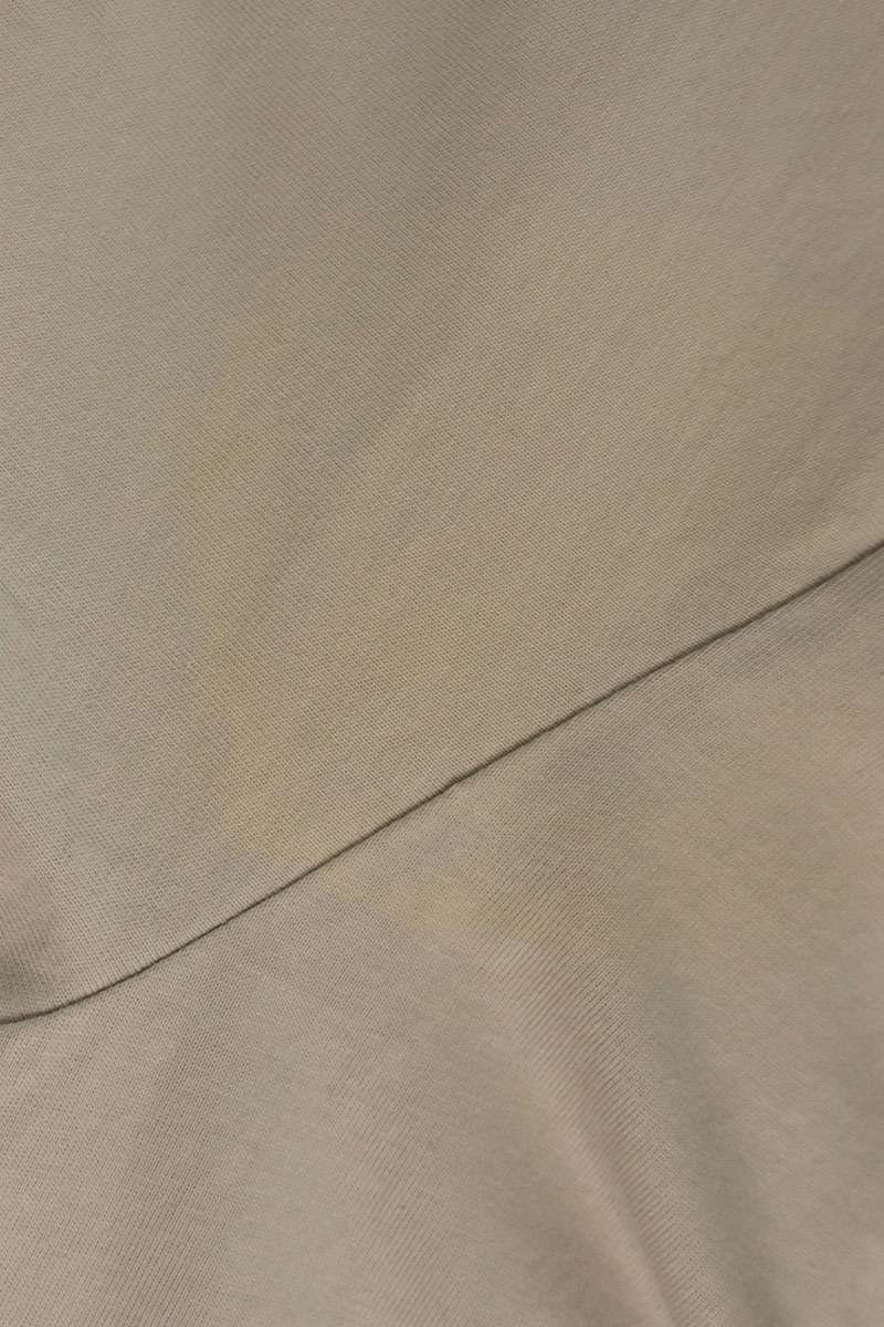 BALENCIAGA Fashion Week Flat Ground Beige Cotton T-Shirt Size M