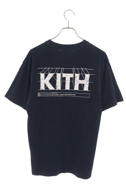 KITH Logo Print T-Shirt Navy Size XS