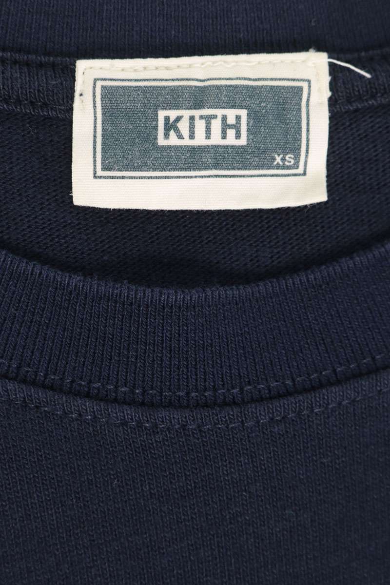 KITH Logo Print T-Shirt Navy Size XS