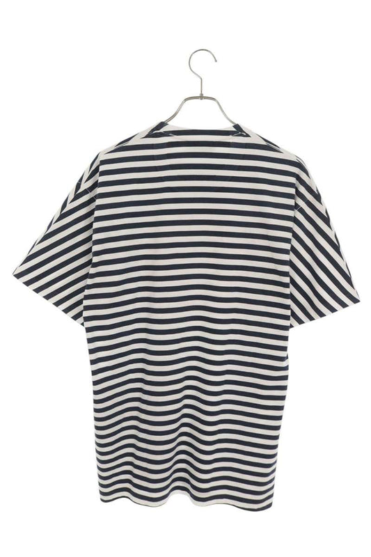 GUCCI Logo Print Border Cotton T-Shirt Size M