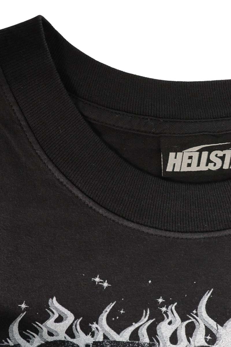HELLSTAR Graphic Print T-Shirt Black Size XL