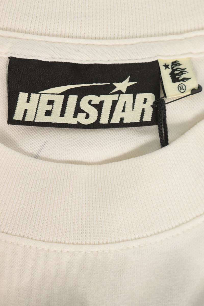 HELLSTAR Graphic Print Cotton T-Shirt White Size XL